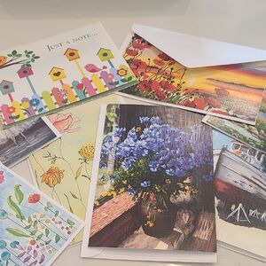 Colorful Blank Greeting Card Set